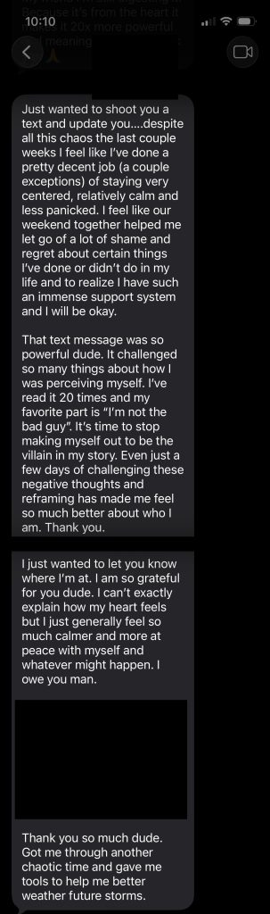 text message testimonial